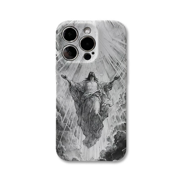 Christianartworkshop Heaven's Radiance Ascension of Christ Phone Case: Symbol of Eternal Hope - iPhone 16Pro Max - image 0