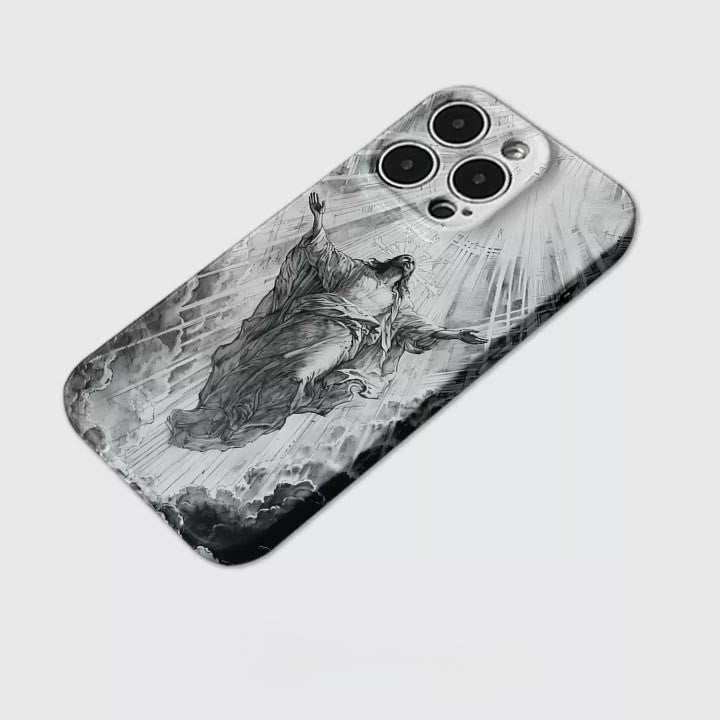 Christianartworkshop Heaven's Radiance Ascension of Christ Phone Case: Symbol of Eternal Hope - image 3