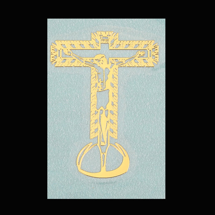 Christianartworkshop Golden Saint Sticker for Phone: Multiple Holy Figures Available - Crucifix of Jesus Christ - image 10
