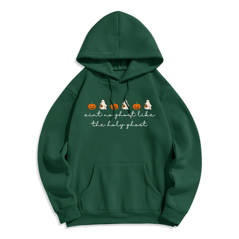 Christianartworkshop No Ghost Like the Holy Ghost Fleece Lined Polyester Hoodie - Green - 2XL - image 7