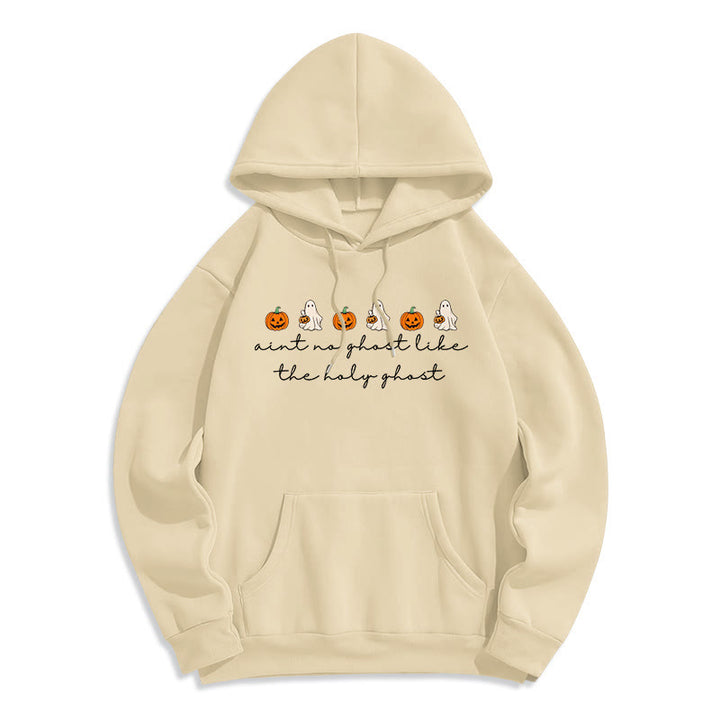Christianartworkshop No Ghost Like the Holy Ghost Fleece Lined Polyester Hoodie - Beige - 2XL - image 2
