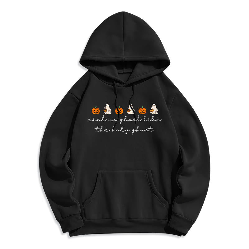 Christianartworkshop No Ghost Like the Holy Ghost Fleece Lined Polyester Hoodie - Black - 2XL - image 9