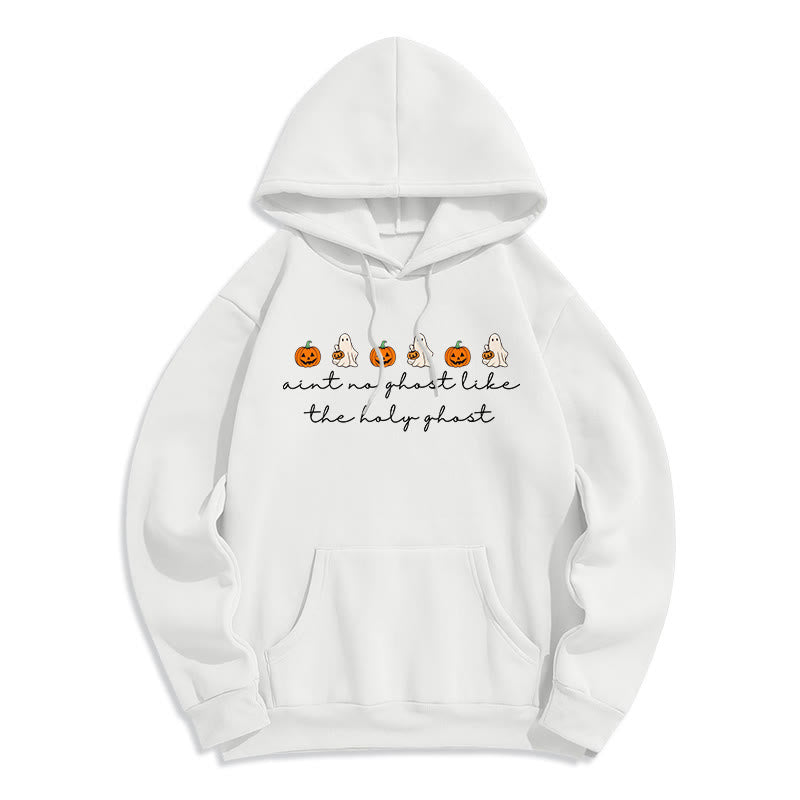 Christianartworkshop No Ghost Like the Holy Ghost Fleece Lined Polyester Hoodie - White - 2XL - image 4