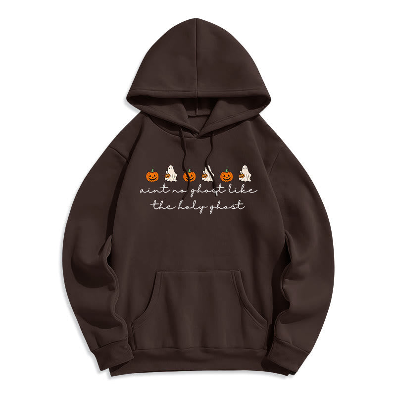 Christianartworkshop No Ghost Like the Holy Ghost Fleece Lined Polyester Hoodie - Brown - 2XL - image 1