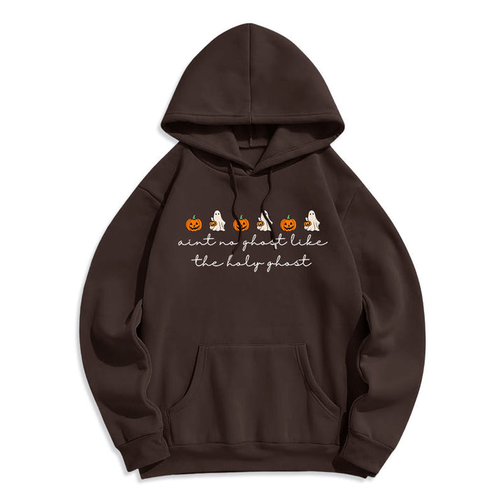 Christianartworkshop No Ghost Like the Holy Ghost Fleece Lined Polyester Hoodie - Brown - 2XL - image 1