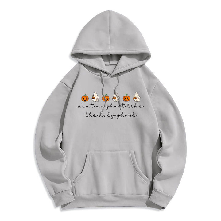 Christianartworkshop No Ghost Like the Holy Ghost Fleece Lined Polyester Hoodie - Grey - 2XL - image 5