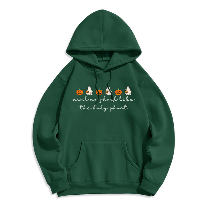 Christianartworkshop No Ghost Like the Holy Ghost Fleece Lined Polyester Hoodie - Green - 2XL - image 6