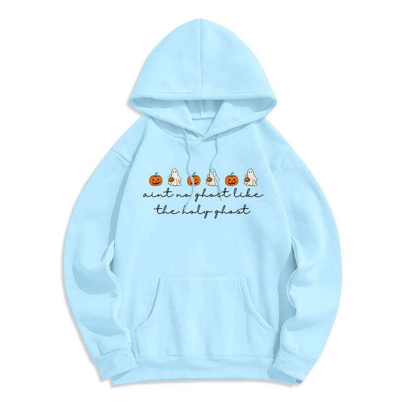 Christianartworkshop No Ghost Like the Holy Ghost Fleece Lined Polyester Hoodie - Blue - 2XL - image 6