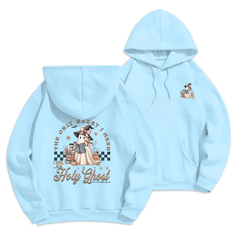 Christianartworkshop Holy Ghost Witchy Chic Fleece Lined Polyester Hoodie - Blue - 2XL - image 1