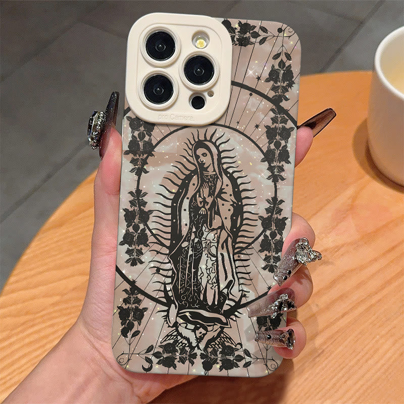 Christianartworkshop Elegant Shining Faith Virgin Mary Phone Case: Catholic Devotion Gift - image 2