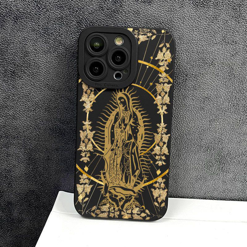 Christianartworkshop Elegant Shining Faith Virgin Mary Phone Case: Catholic Devotion Gift - image 7