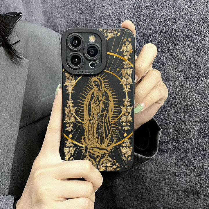 Christianartworkshop Elegant Shining Faith Virgin Mary Phone Case: Catholic Devotion Gift - image 5