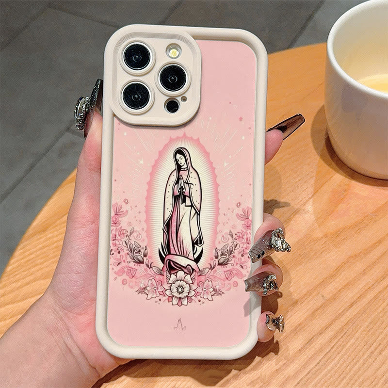 Christianartworkshop Colored Style Our Lady of Guadalupe Faithful Phone Case - image 2