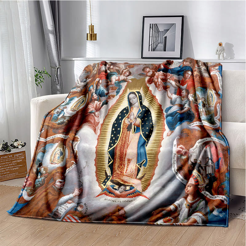 Christianartworkshop Virgin of Guadalupe Religiou Flannel Blanket: Spiritual Comfort for Home - C - 264x228cm - image 3