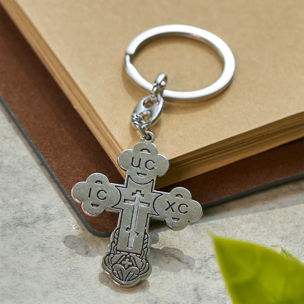 Orthodox Cross Keychain with Sacred Inscriptions for Spiritual ...
