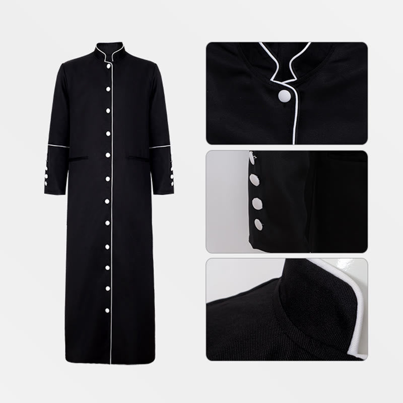 Christianartworkshop Classic Multicolor Clergy Robe with Contrast Trim & Medieval Elegance - image 10