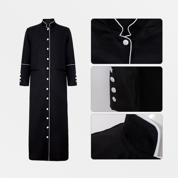 Christianartworkshop Classic Multicolor Clergy Robe with Contrast Trim & Medieval Elegance - image 10