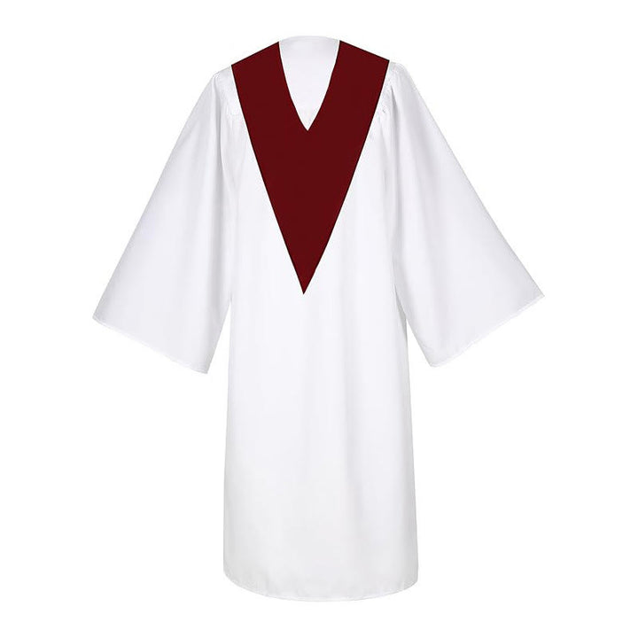 Christianartworkshop Ceremonial Clergy Robe with Wine Red Stole & Embroidered Cross - image 5