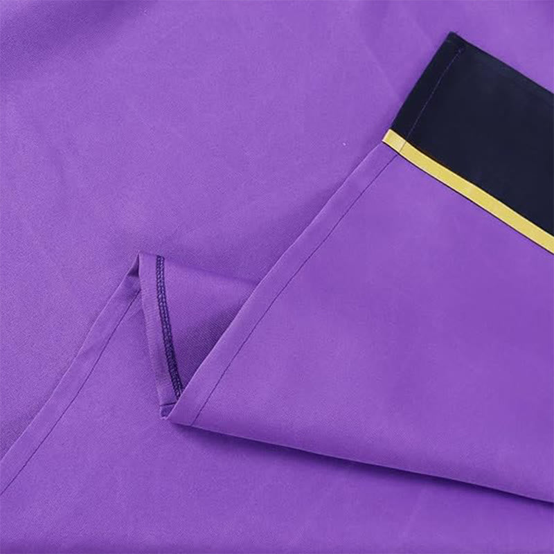 Christianartworkshop Ornate Purple Clergy Robe with Golden Cross & Striped Style - image 6