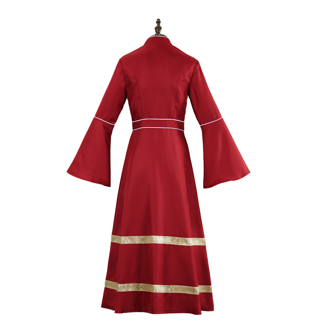 Christianartworkshop Multicolor Flared Sleeves Clergy Robe with Cross Motifs & Ritual Aesthetic - image 6