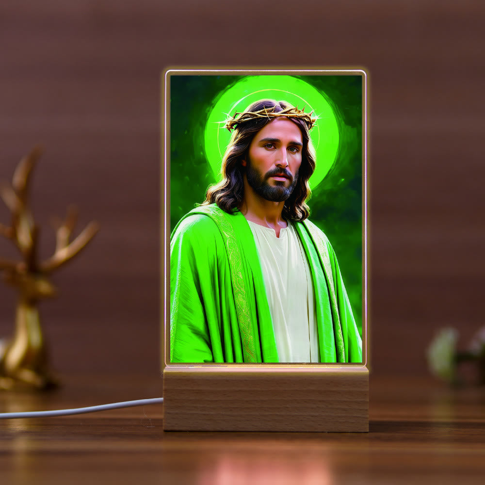 Christianartworkshop Jesus & Mary Religious Night Light: Inherit Blessed Spiritual Legacy - B - image 2