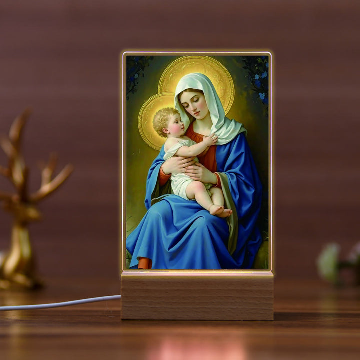 Christianartworkshop Jesus & Mary Religious Night Light: Inherit Blessed Spiritual Legacy - C - image 3