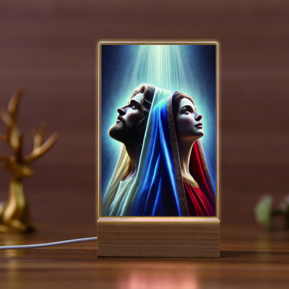 Christianartworkshop Jesus & Mary Religious Night Light: Inherit Blessed Spiritual Legacy - D - image 4