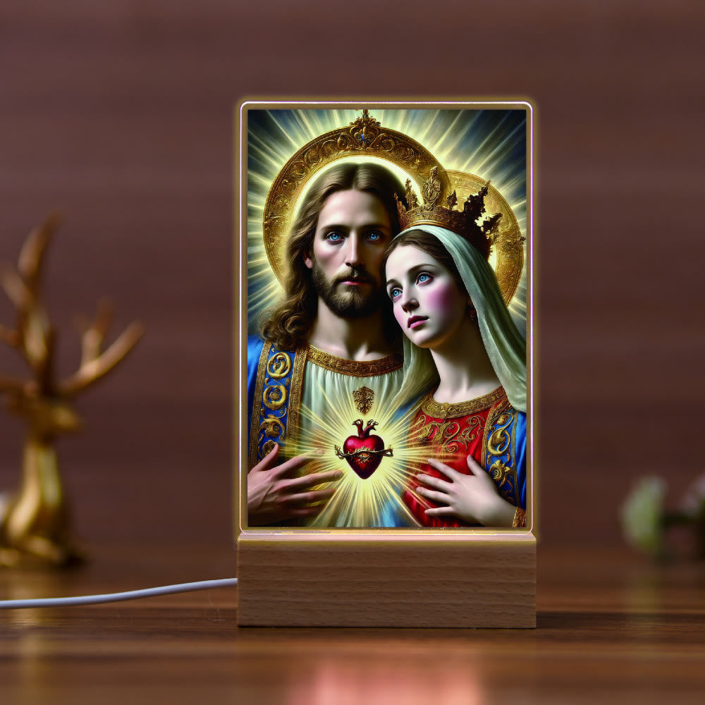 Christianartworkshop Jesus & Mary Religious Night Light: Inherit Blessed Spiritual Legacy - H - image 7