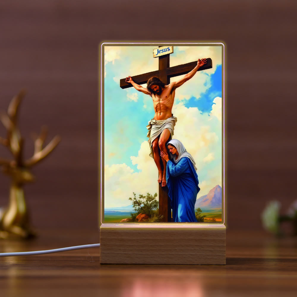 Christianartworkshop Religious Jesus Icon Healing Scene Night Light: Art & Natural Beauty - C - image 2
