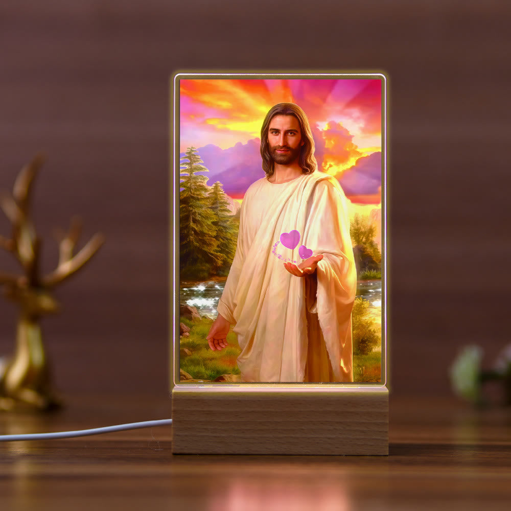 Christianartworkshop Religious Jesus Icon Healing Scene Night Light: Art & Natural Beauty - D - image 4