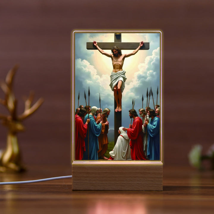 Christianartworkshop Religious Jesus Icon Healing Scene Night Light: Art & Natural Beauty - F - image 6