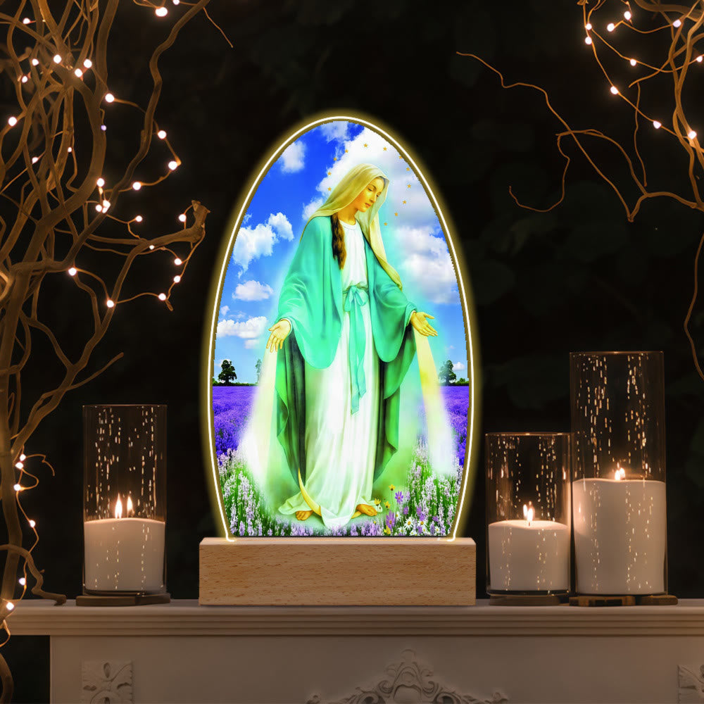 Christianartworkshop Daily Blessing Oval Holy Scenes Night Light: Glowing Halo & Holy Icons - C - image 10