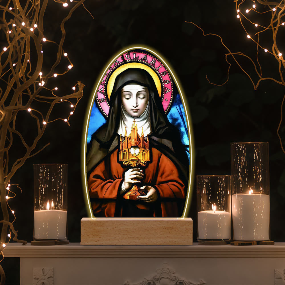 Christianartworkshop Daily Blessing Oval Holy Scenes Night Light: Glowing Halo & Holy Icons - L - image 19