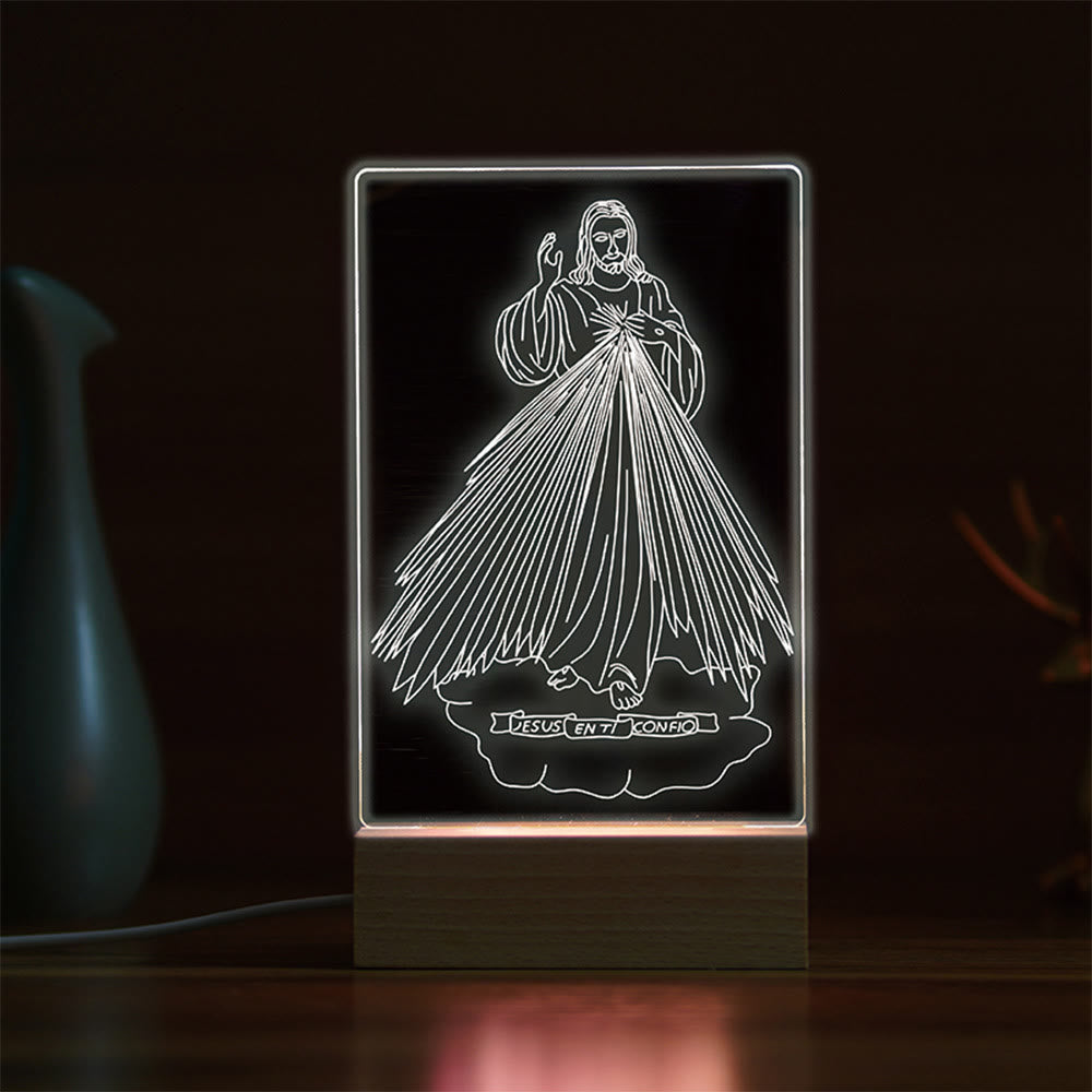 Christianartworkshop Minimalist Sacred Outlines Night Light: Share Divine Bonds - F - image 6
