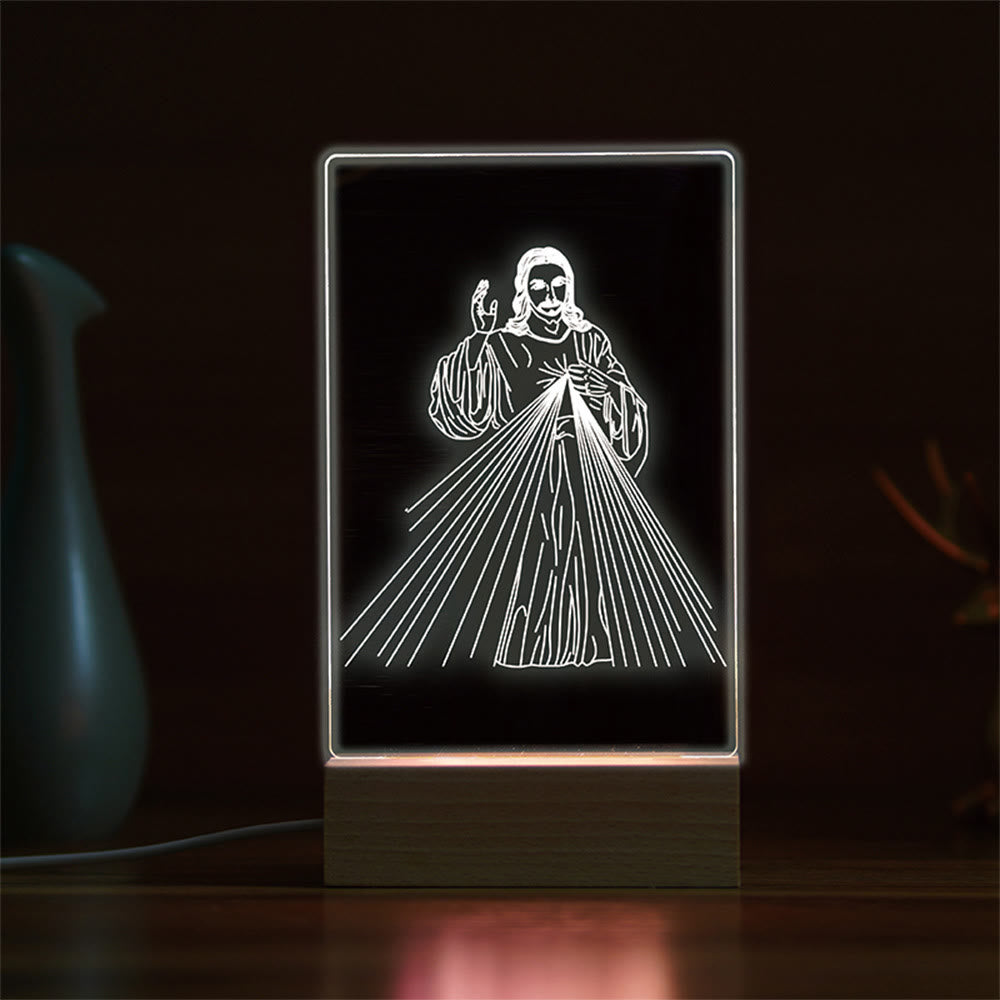 Christianartworkshop Minimalist Sacred Outlines Night Light: Share Divine Bonds - D - image 3