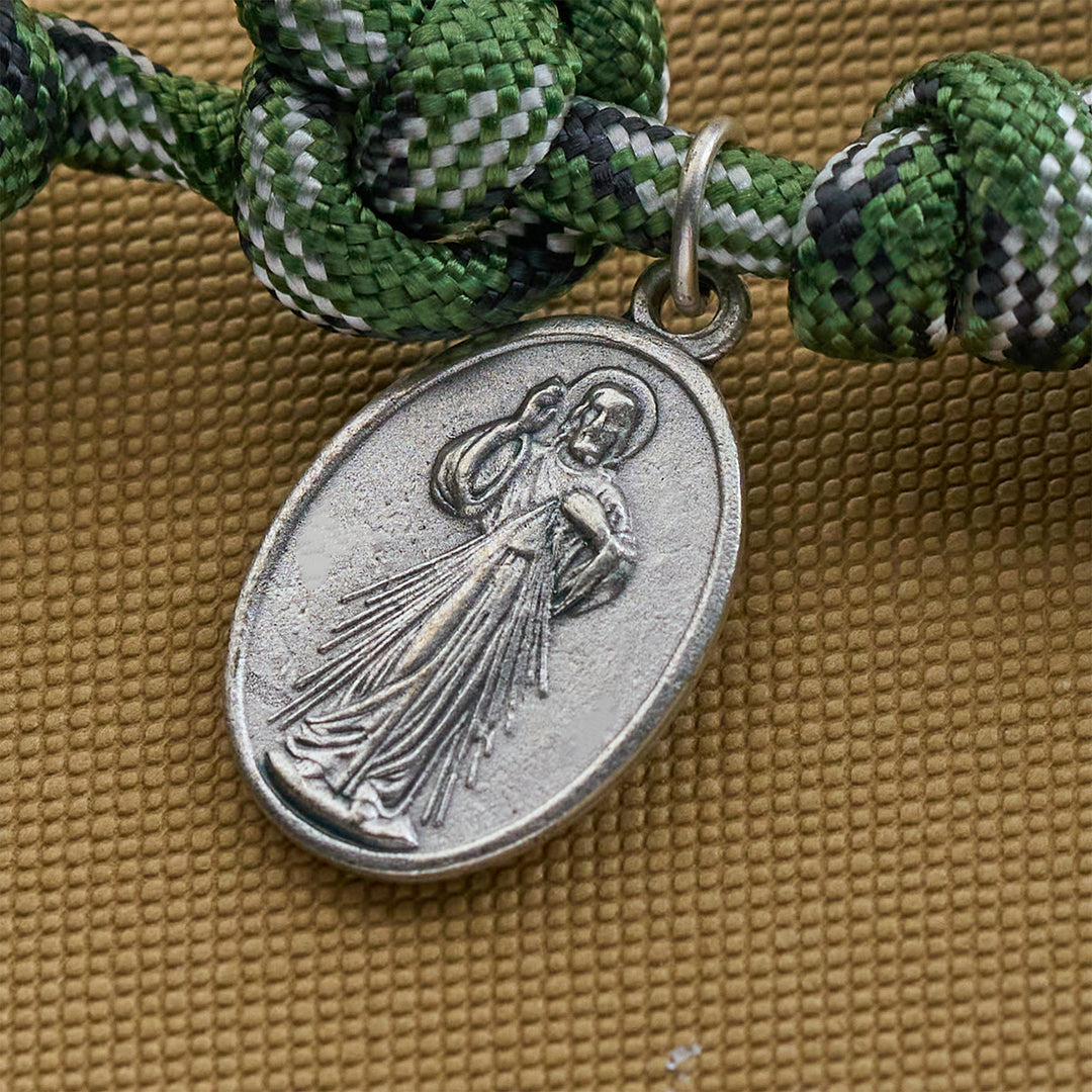 Christianartworkshop Rugged Paracord Blessing Rosary: Shielded by Holy Spirit and Divine Mercy - image 7