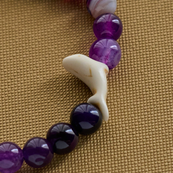Christianartworkshop Ocean Grace Dolphin Blessing Bracelet with Natural Malachite and Ichthys Charm - image 19