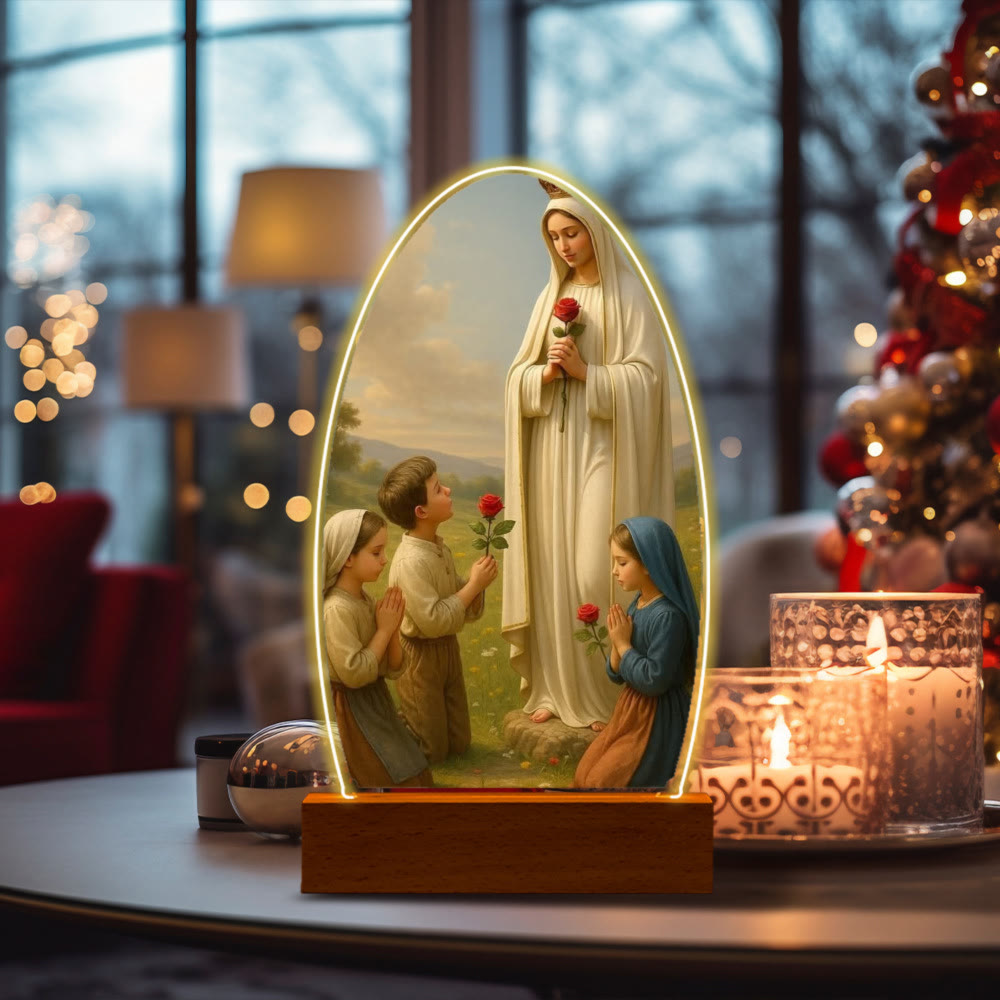 Christianartworkshop Serene Virgin Mary Night Light in Oval Design for Quiet Devotion - K - image 14