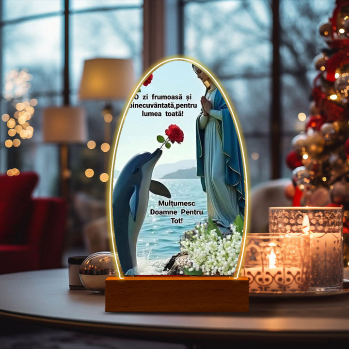 Christianartworkshop Serene Virgin Mary Night Light in Oval Design for Quiet Devotion - N - image 17