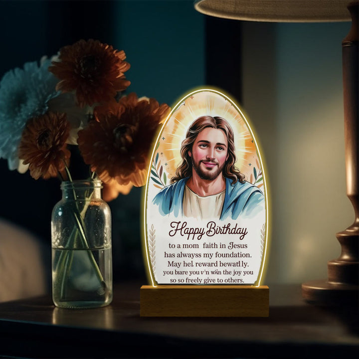 Christianartworkshop Comforting Jesus and Virgin Mary Prayer Moments Night Light - D - image 8