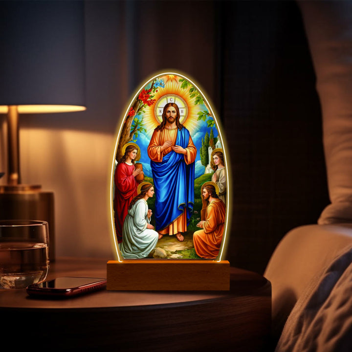 Christianartworkshop Comforting Jesus and Virgin Mary Prayer Moments Night Light - H - image 12