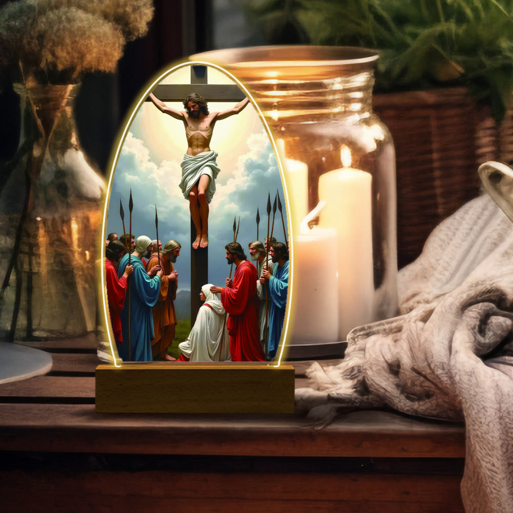 Christianartworkshop Comforting Jesus and Virgin Mary Prayer Moments Night Light - O - image 19