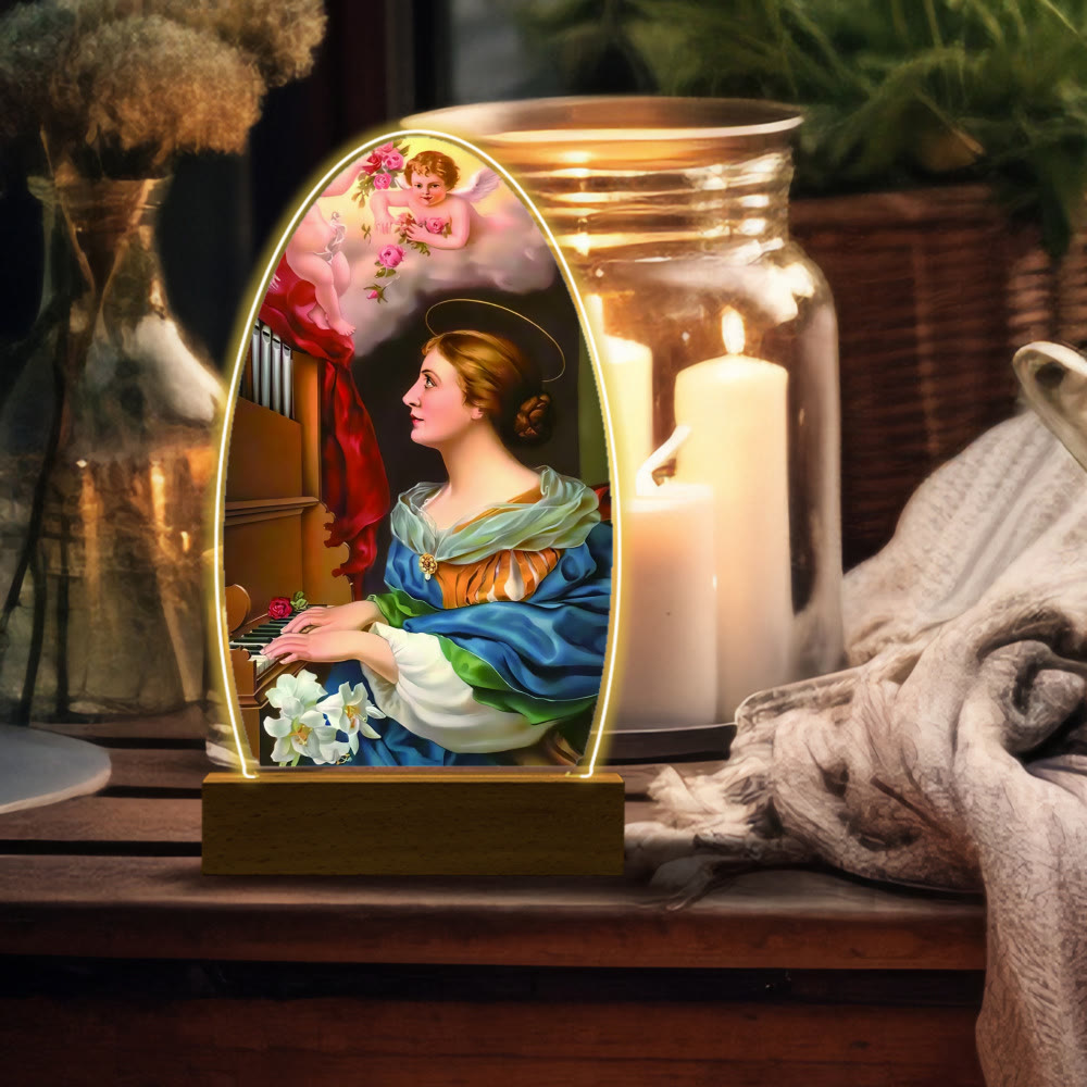 Christianartworkshop Blessed Christian Saints Night Light: Evening Companion for Reflection - E - image 8