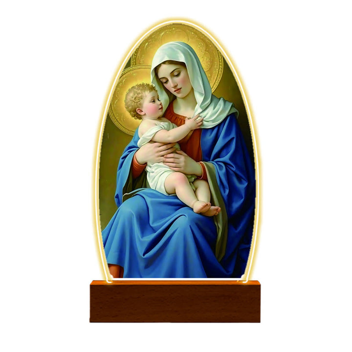 Christianartworkshop Comforting Jesus and Virgin Mary Prayer Moments Night Light - image 5