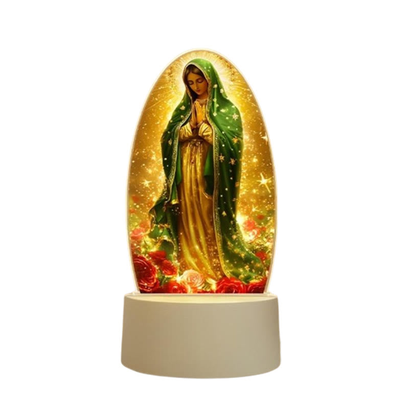 Christianartworkshop Serene Virgin Mary Night Light in Oval Design for Quiet Devotion - image 4