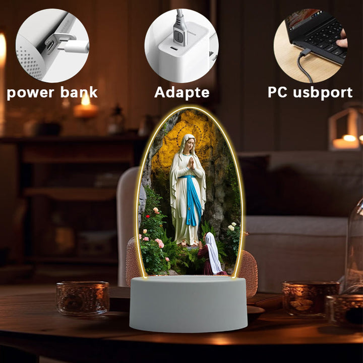 Christianartworkshop Blessed Christian Saints Night Light: Evening Companion for Reflection - image 2