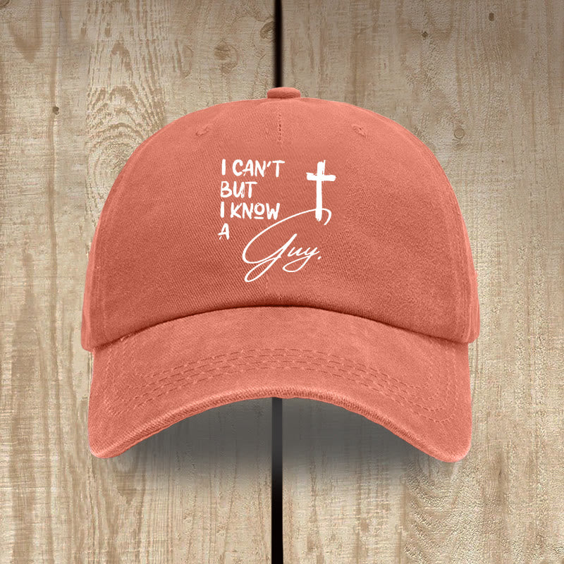 Christianartworkshop I Can't He Can Jesus Cross Everyday Faith Washed Cotton Hat - Orange - image 15