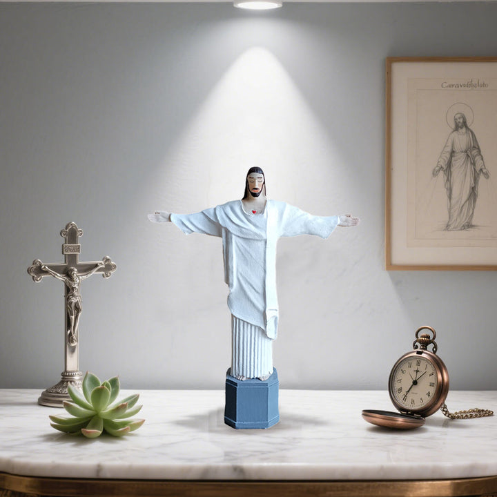 Christianartworkshop Sacred Heart Christ Desktop Decoration with Open Arms of Blessing - image 1