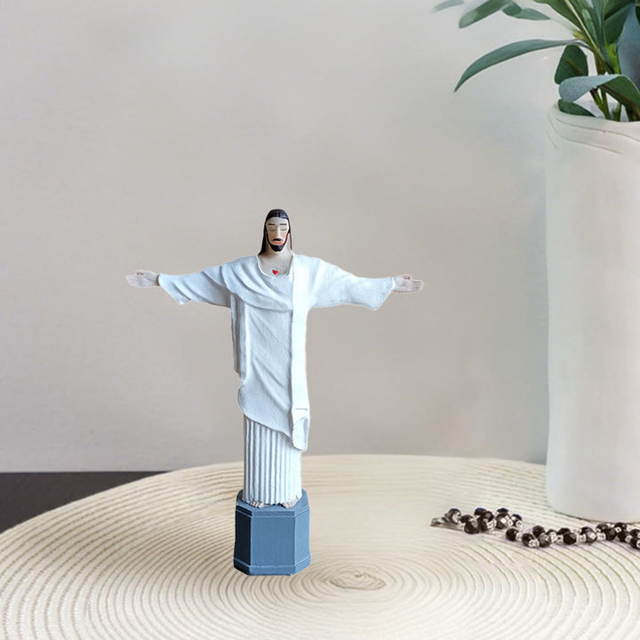 Christianartworkshop Sacred Heart Christ Desktop Decoration with Open Arms of Blessing - image 3