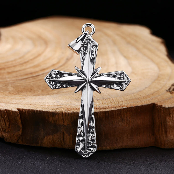 Christianartworkshop Classic Polished Sterling Silver Cross Necklace: A Subtle yet Sacred Emblem of Devotion - 925 Sterling Silver - image 0